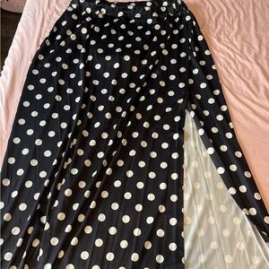 2 piece plus size polka dot set